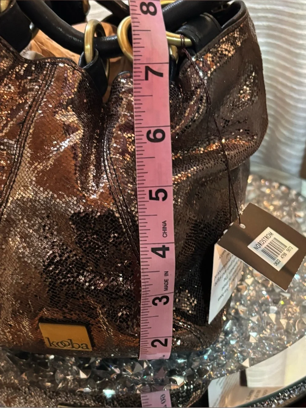 ✨ RARE FIND! Kooba Mimi Bronze Italian Lambskin Handbag ✨